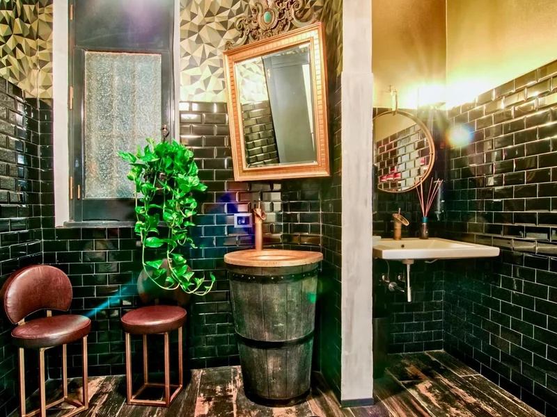 Rivestimenti decorativi in un ambiente interno