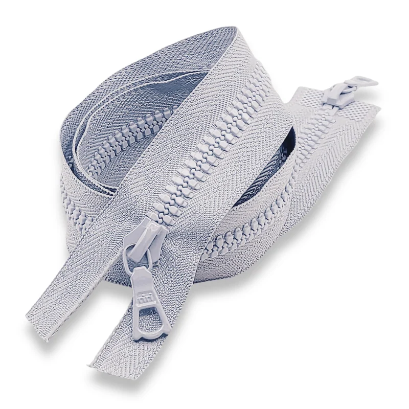Chiusura lampo grigia